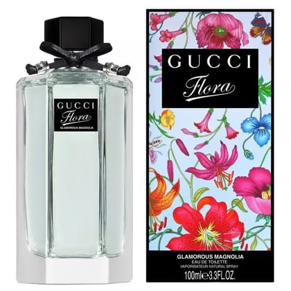 Gucci Flora Glamorous Magnolia Eau De Toilette 100ml Elegant Floral Fragrance for Women