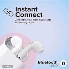 Instant Connect Bluetooth 5.0 Wireless Earbuds - White