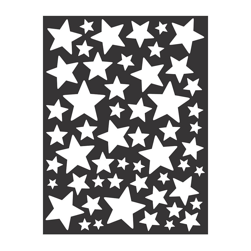 Itsy Bitsy Stencil-Star7-3X-9-7Inch-1-Piece Lbcr31921