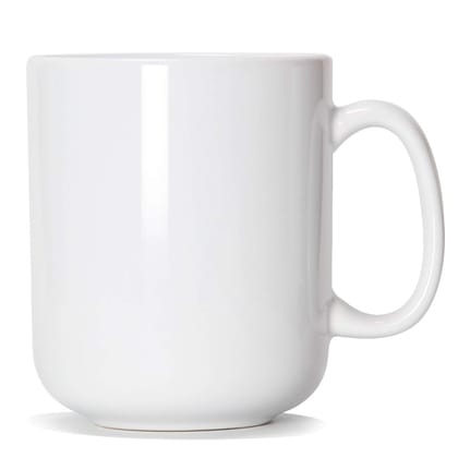 White Ceramic Mug with Handle White Ceramic Mug with Handle