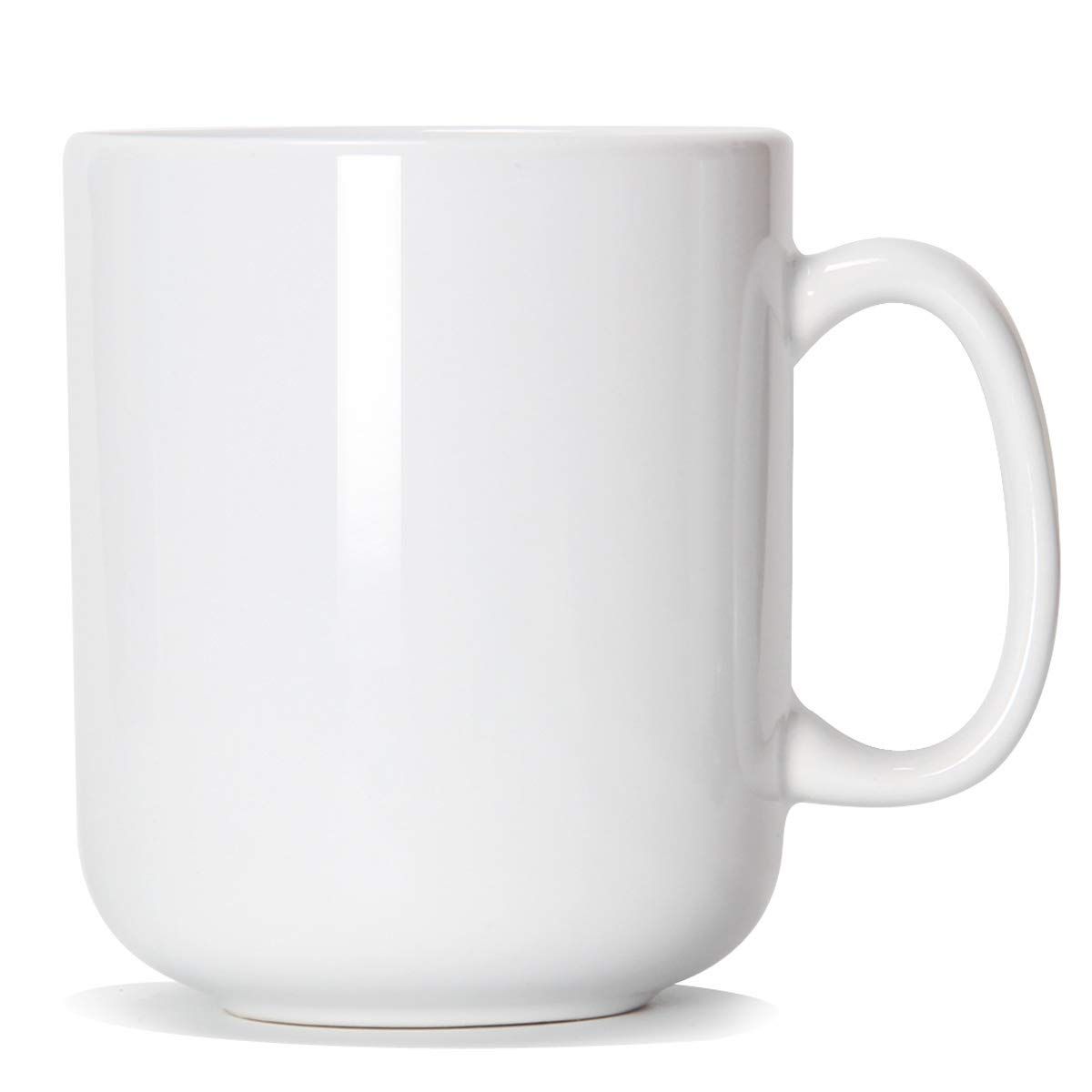 White Ceramic Mug with Handle