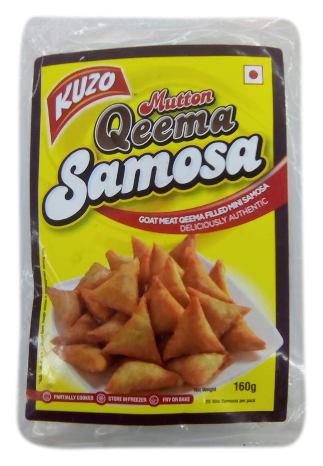 Kuzo Qeema Samosa - Mutton, 160g