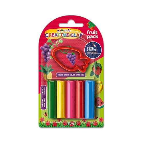 Pidilite Rangeela Creative Clay Pack Fruits, 60 gm