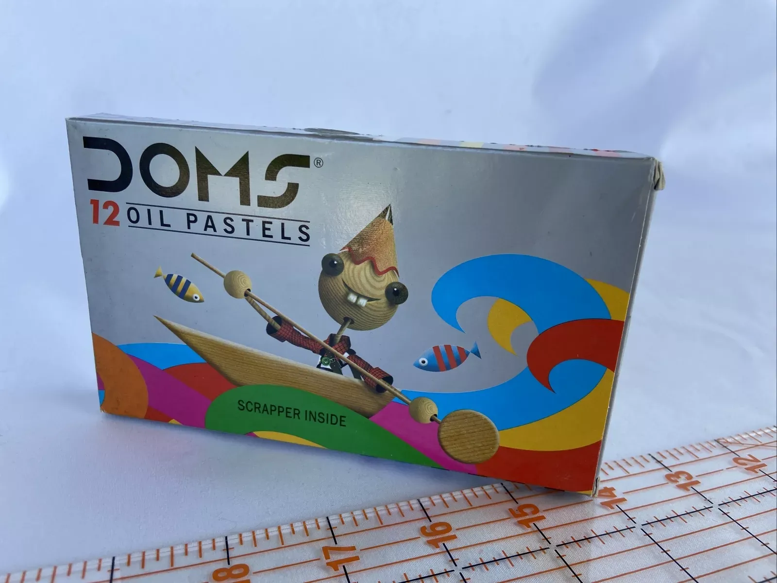 Doms Brand Made In India Oil Pastels, 12 New