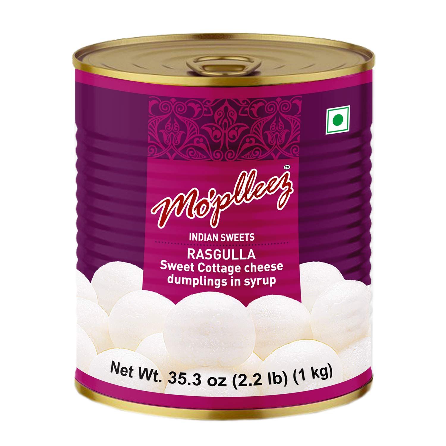 Haldiram's Mopleez Rasgulla, 1 Kg