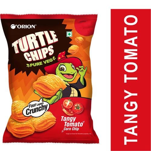 Orion Turtle Chips Tangy Tomato Corn Chip, 115 G
