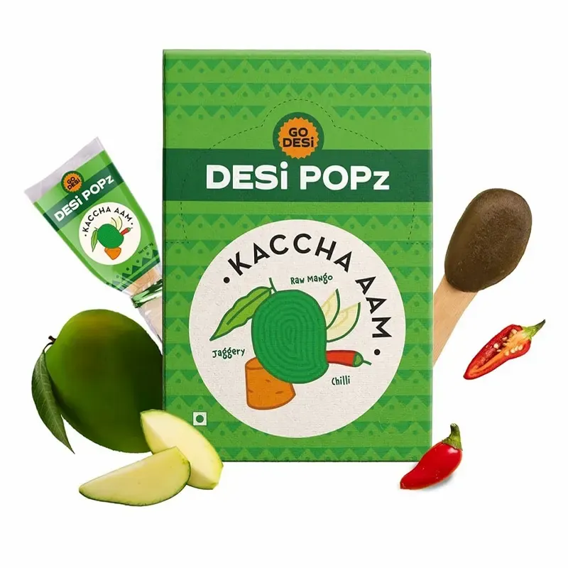 Gd Desi Popz Kaccha Aam Raw Mango, 8 gm x 4