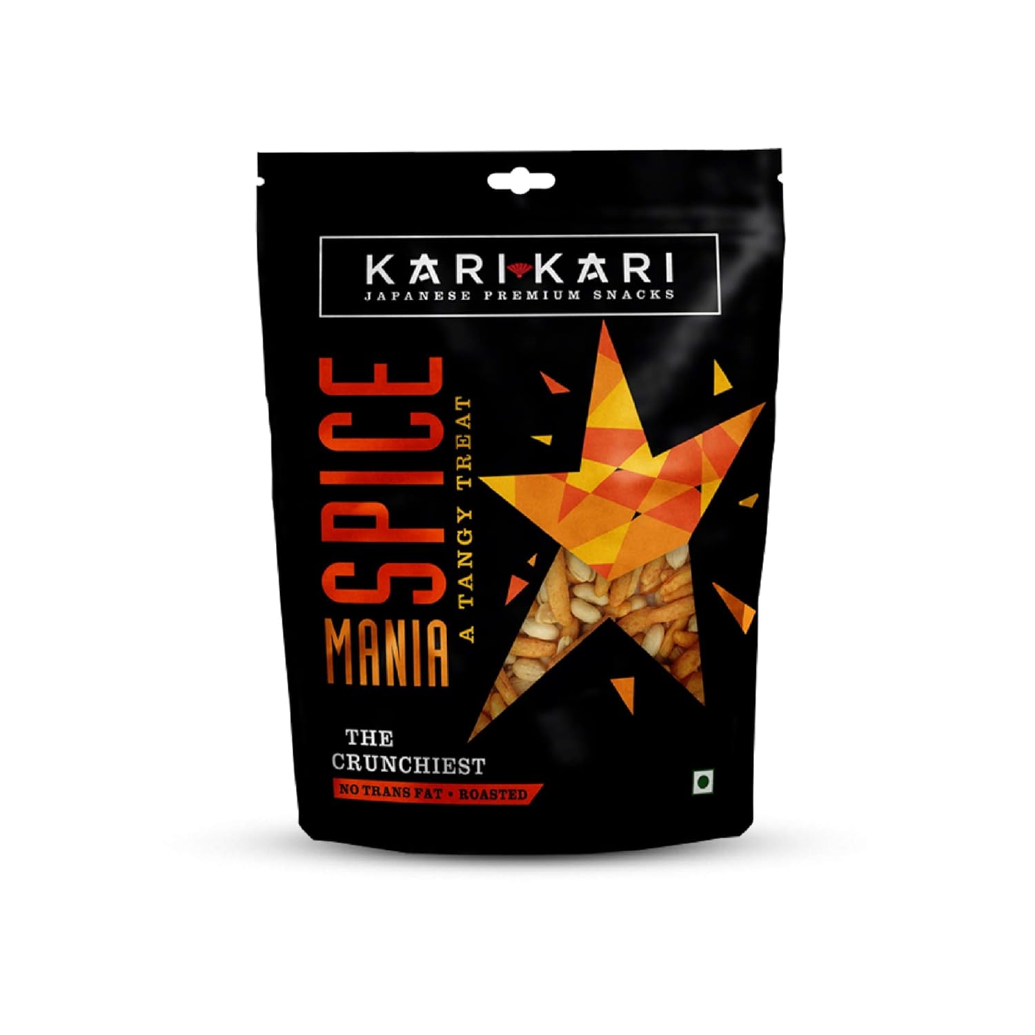 Kari Kari Spice Mania | Premium Japanese Snacks | Unique Flavours | Crunchiest | Healthy Binging With Zero-Trans Fat | Rich In Protein, Roasted Crackers 60G