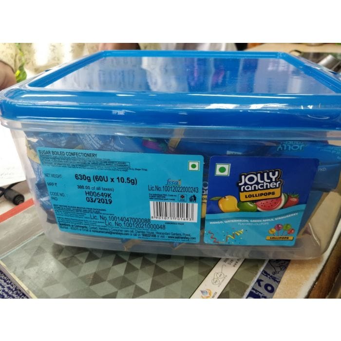 Jolly Rancher Lollipop 60U Bread Box, 630 gm