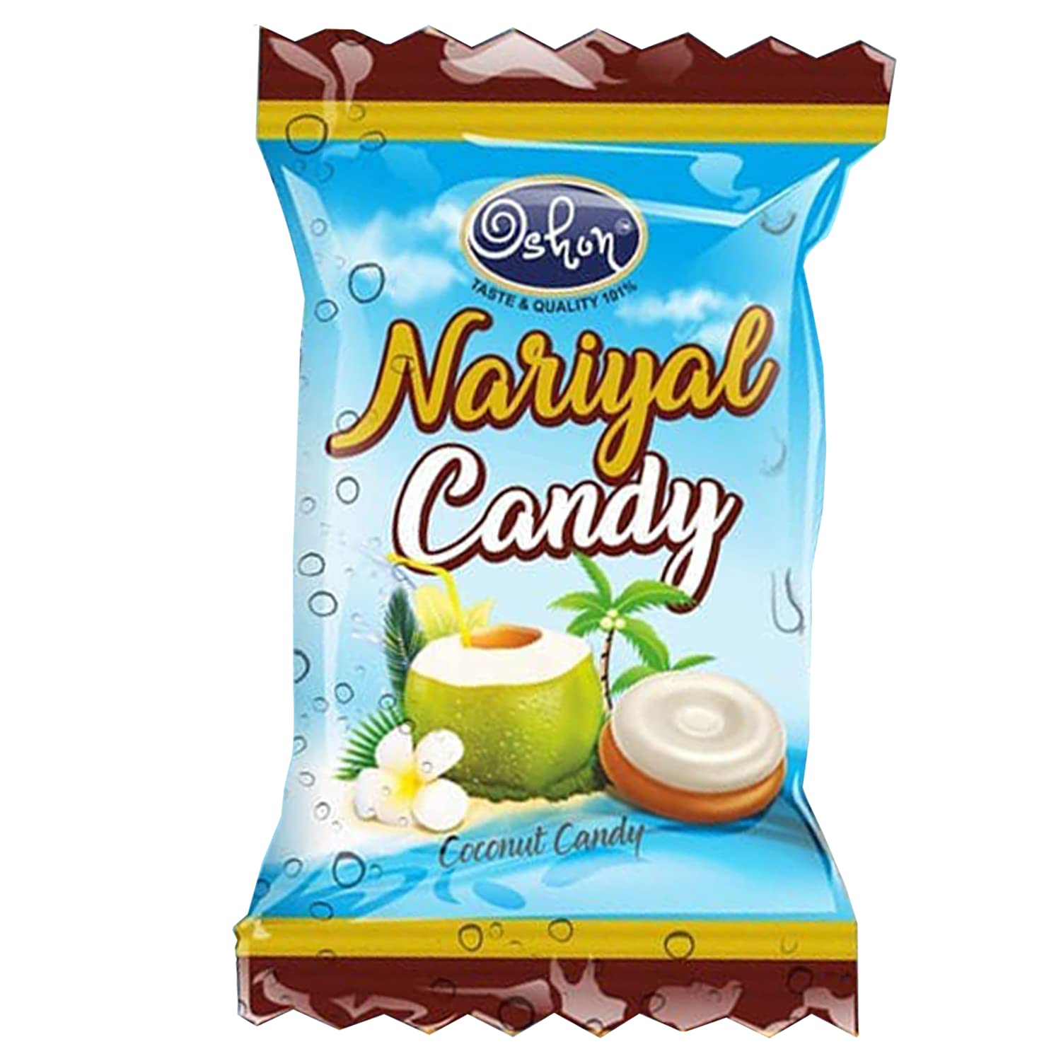 Oshon Coconut Cream Filled Nariyal Candy - 100 Pieces