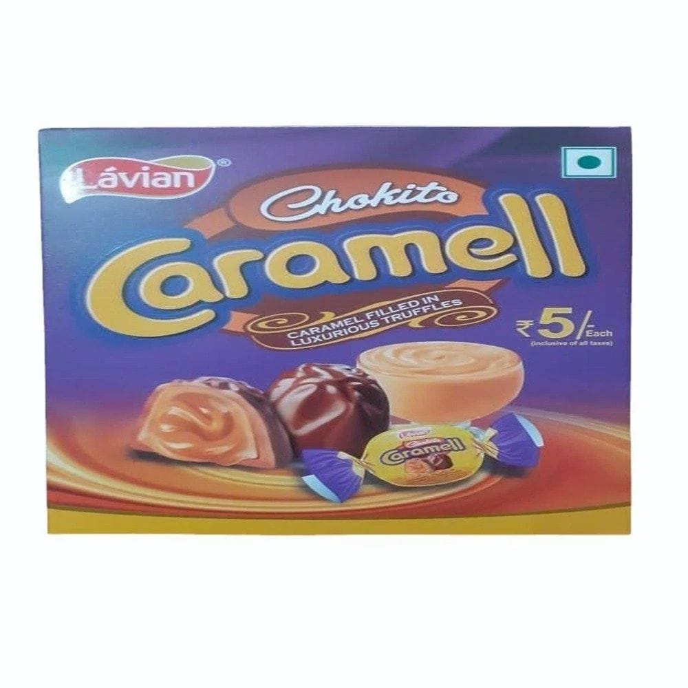 Lavian Chokito Caramel Filled Truffles, Box, 650 gm (10 gm Each)