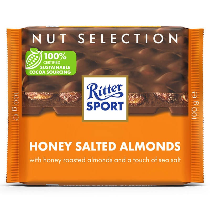 Ritter Sport Honey Salt Almonds Chocolate, 1000 gm