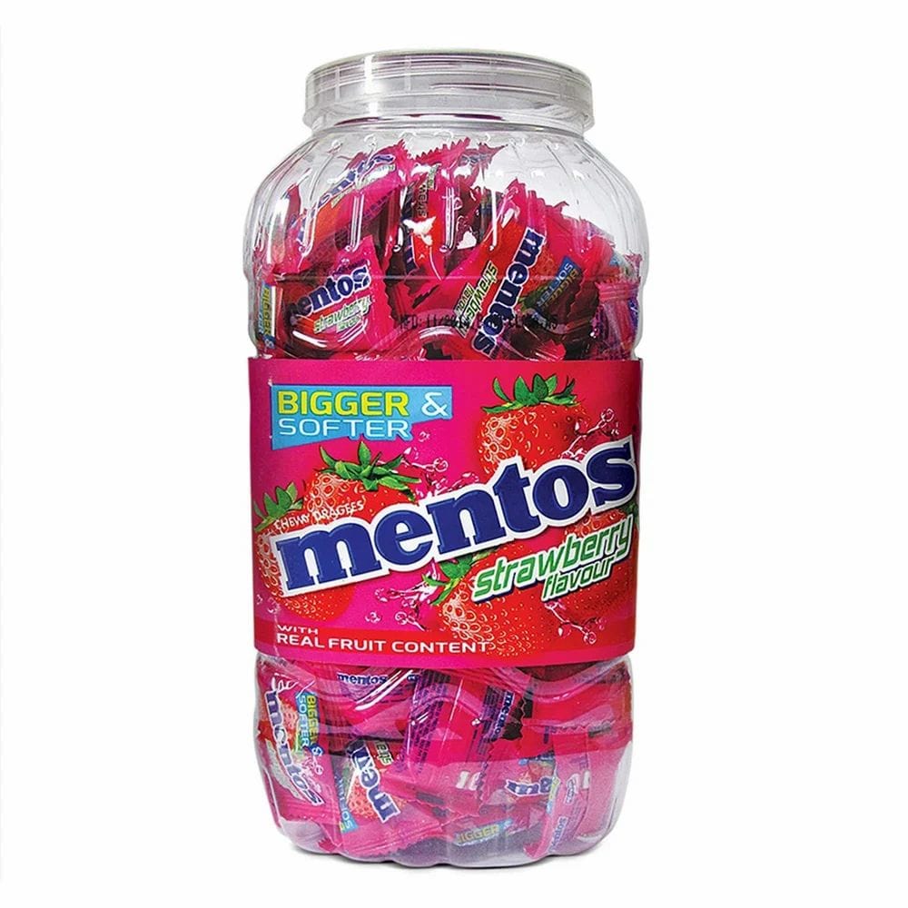Mentos Pink Round Strawberry Candy, 690 gm