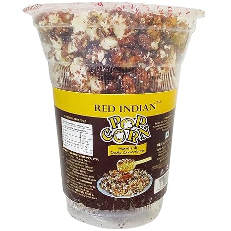 Red Indian Popcorn - Honey And Dark Chocolate, 30G Cup