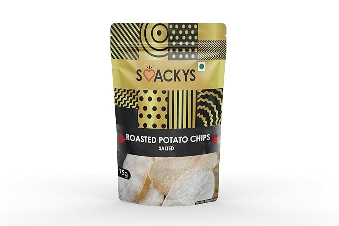Smackys Roasted Potato Chips Salted 75G