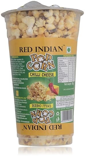 Red Indian Pop Corn - Chilli Cheese, 30G Cup