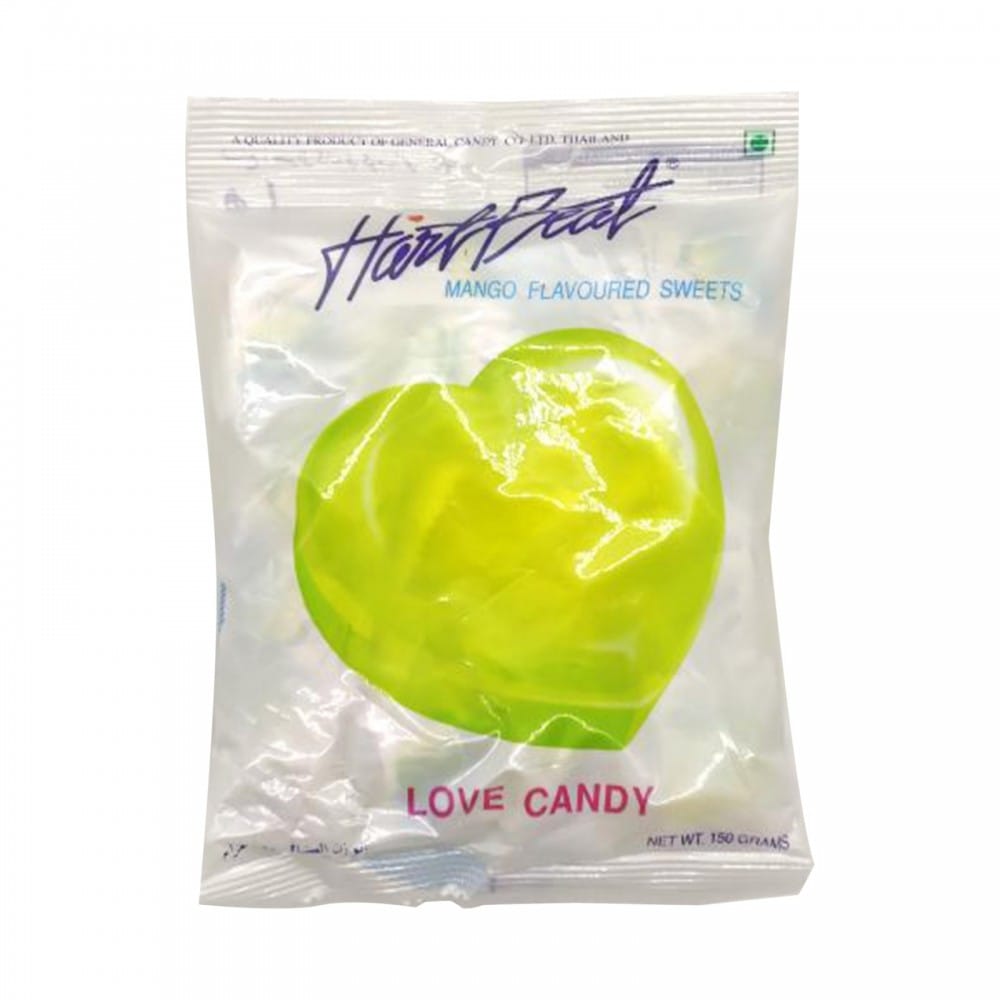 Heart Beat Mango Flavoured Sweets Love Candy, 150 gm