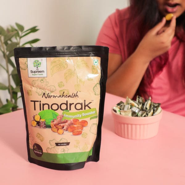 Ssf Supreem Super Foods Tinodrak - Immunity Booster Candy, Ginger And Tinospora, 50 pcs