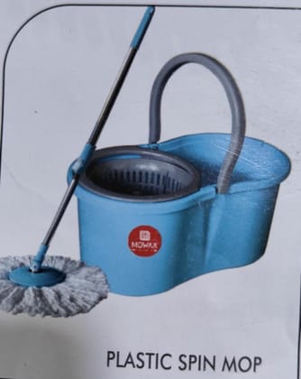  Spin Mop Bucket Floor Cleaning System with Microfiber Mop Head, Easy Wring Floor Mop and Bucket Set for Home Kitchen Bathroom Floor Cleaning