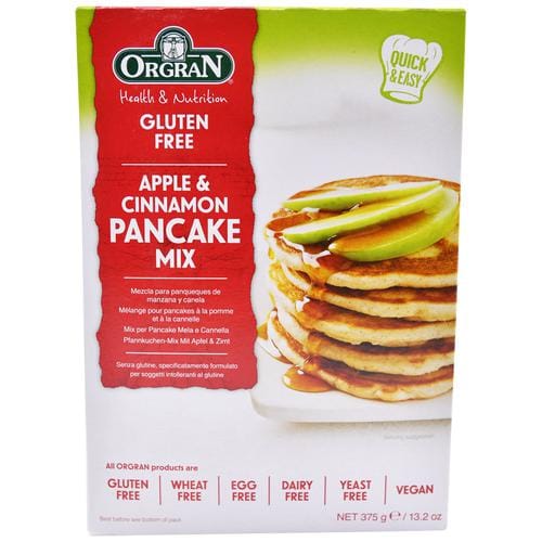 Orgran Pancake, Apple & Cinnmaon Mix, 375 G