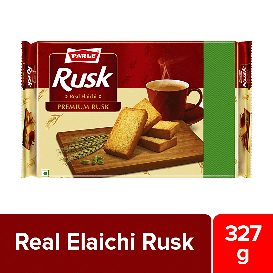 Parle Rusk Real Elaichi, 300 G (Get 27 G Extra)