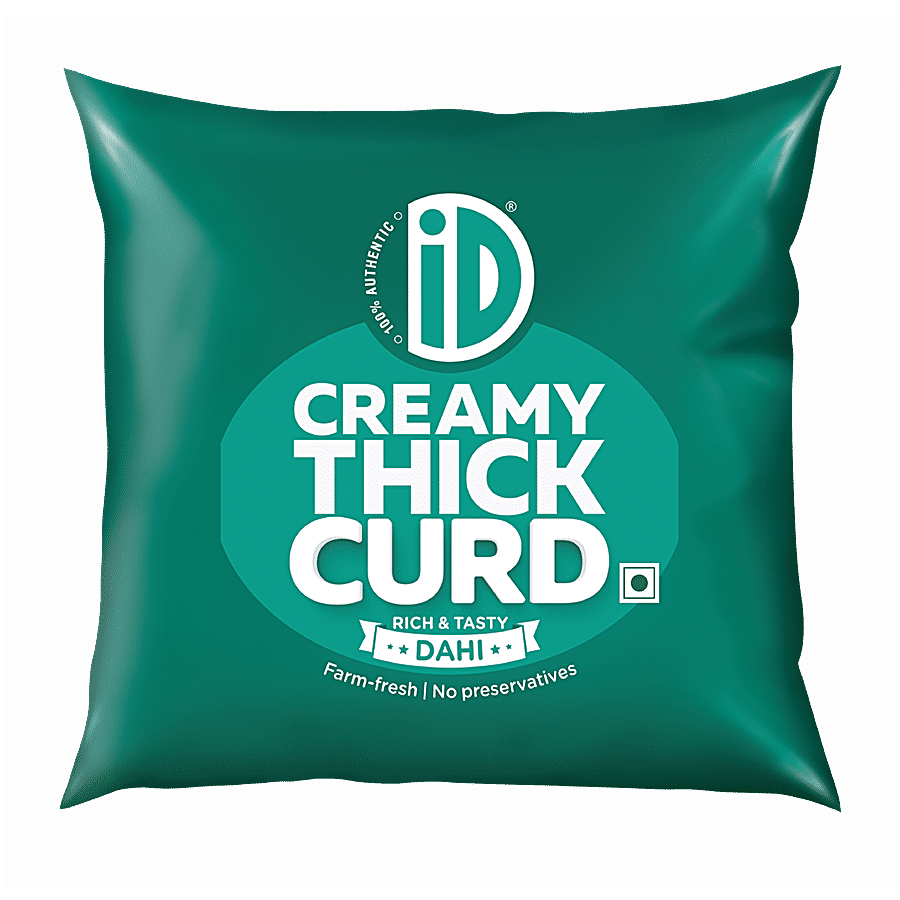 iD Creamy Thick Curd, 400 g Pouch