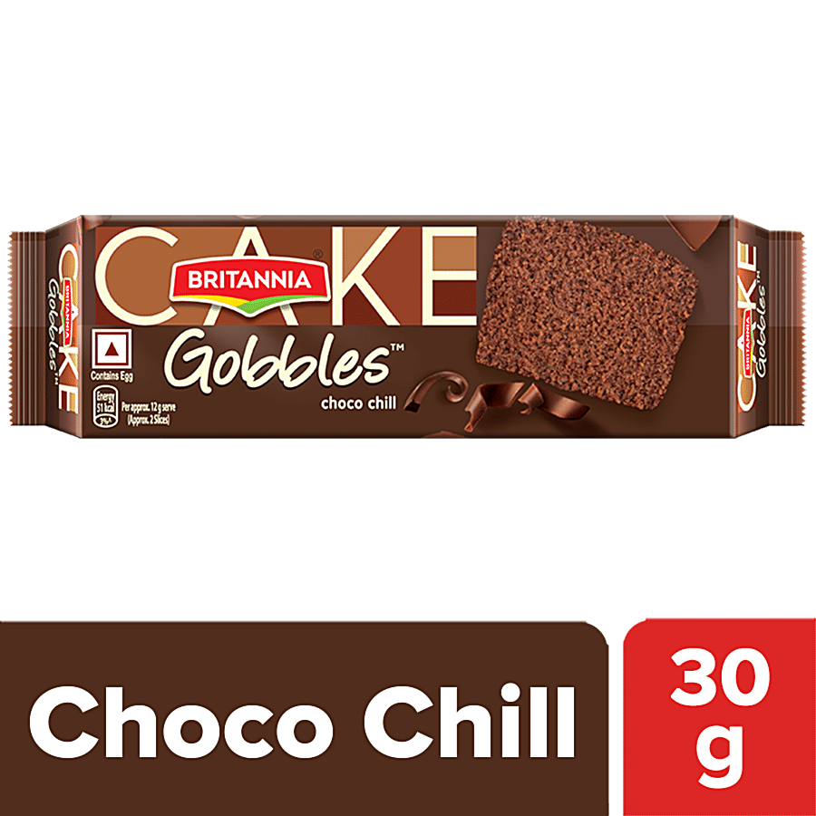 Britannia Gobbles Choco Chill Cake, 30 G