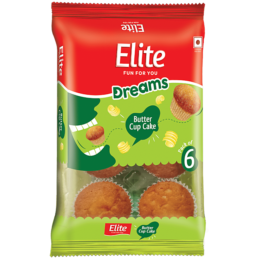 Elite Dreams Cup Cake, Butter, 140 G (Pack Of 6)