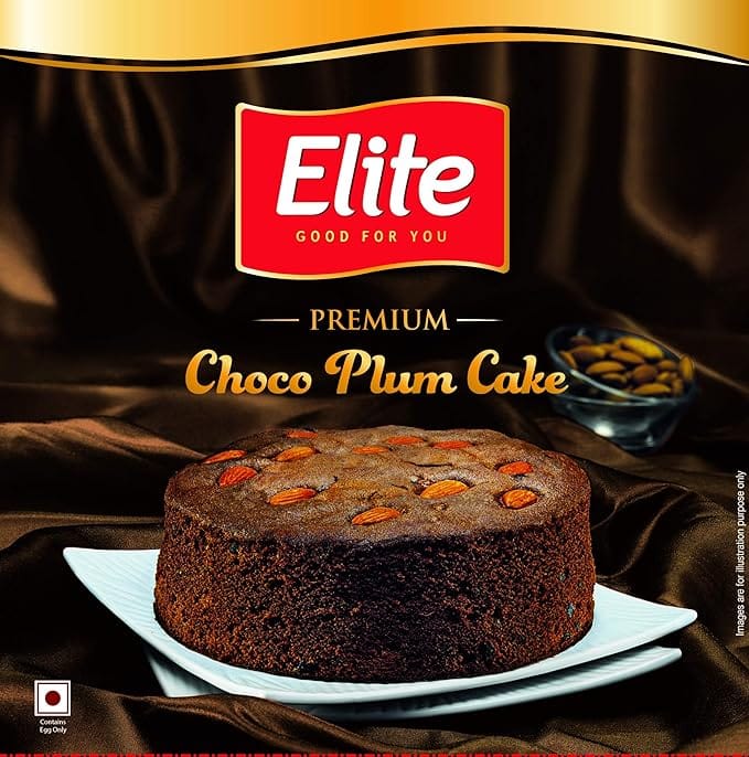 Elite Plum Cake, Chocolate, 330G Pouch