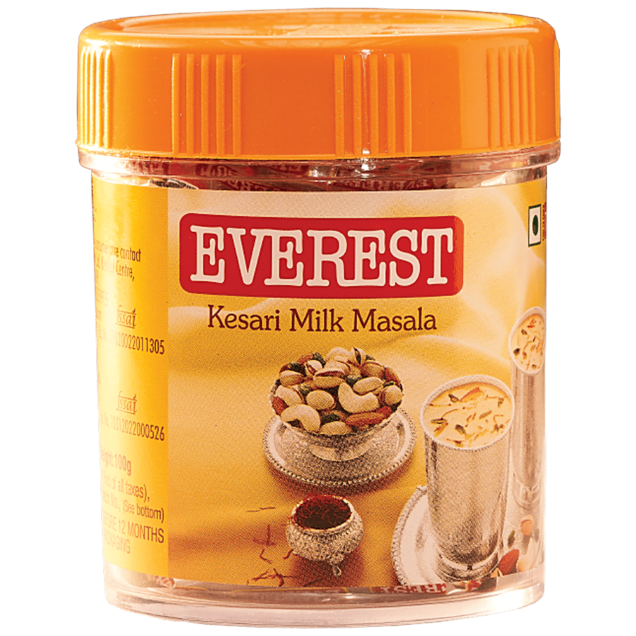 Everest Kesari Milk Masala, 50 g Bottle