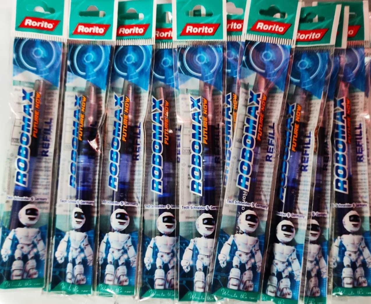 Gm Pens Rorito Black Robomax Black Refills Pack Of 20 Pieces + 1 Scented Pen