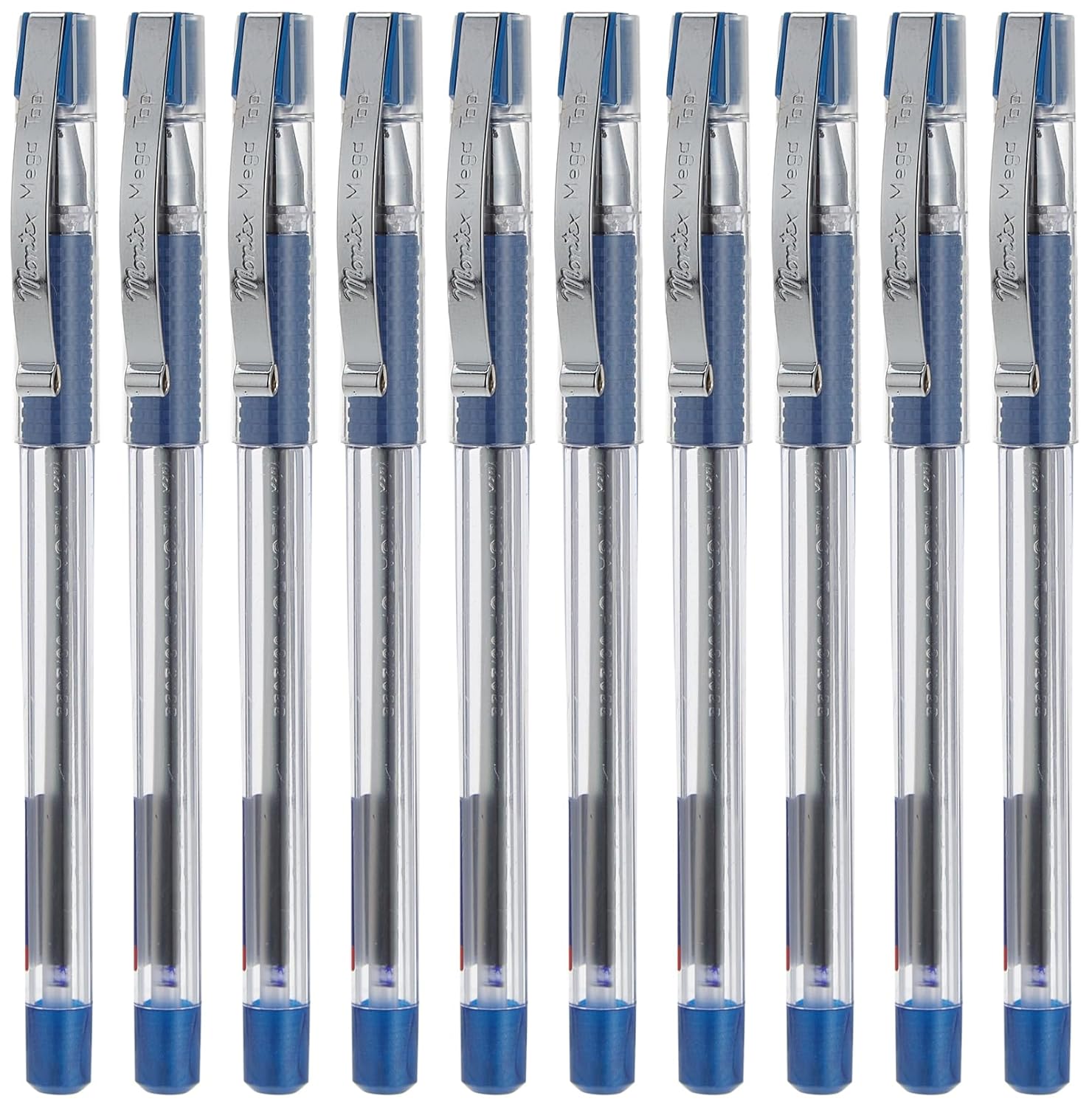 Montex Mega Top Ball Pen ,Blue - Pack Of 10