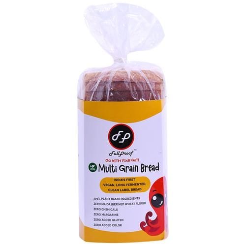 Full Proof Multi Grain Bread, Vegan, Goodness Of Oats & Soya, No Maida, 450 G