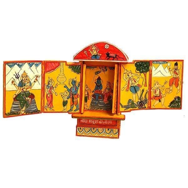 Kavad Box Illustrating Tale of Bal Ganesha|8" (H)