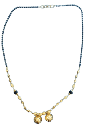 Black beads necklace with Mangala Sutra
