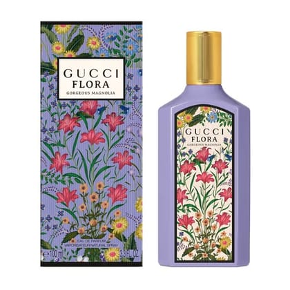 Gucci Flora Gorgeous Magnolia Eau De Parfum 100ml  A Captivating Floral Elegance for Women