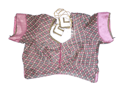BK Tailoring - Georgette Saree Blouse With Elbow Sleeves BK Tailoring - Georgette Saree Blouse With Elbow Sleeves