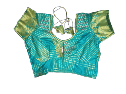 BK Tailoring - Green Blouse With Golden Zari Work BK Tailoring - Green Blouse With Golden Zari Work