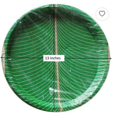 100% Natural Areca Leaf Plates | Disposable and Eco-Friendly | 10 Inches