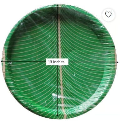 100% Natural Areca Leaf Plates | Disposable and Eco-Friendly | 10 Inches