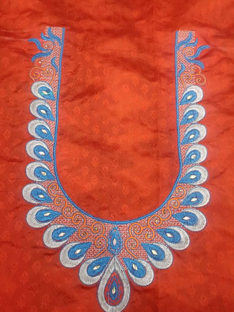 Embroidered Blouse Design With Zari And Stone Work