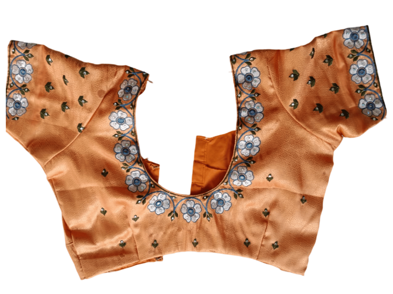 Yellow Blouse with intricate embroidery
