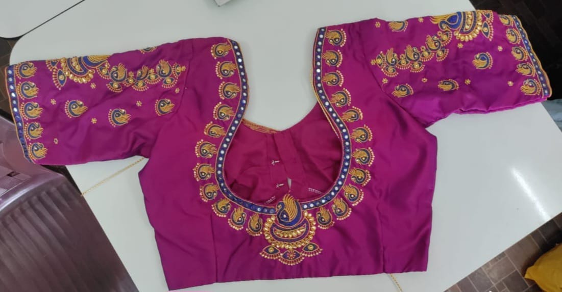 pink blouse