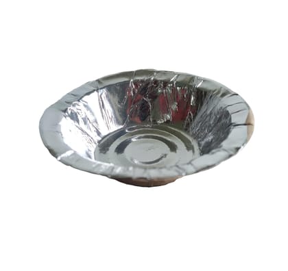 Kanaka Durga Silver Foil Paper Bowl