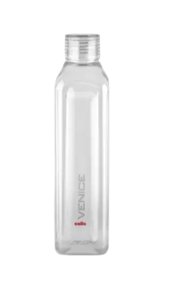 1 Litre Square Plastic Water Bottle, Set of 5 1 Litre Square Plastic Water Bottle, Set of 5