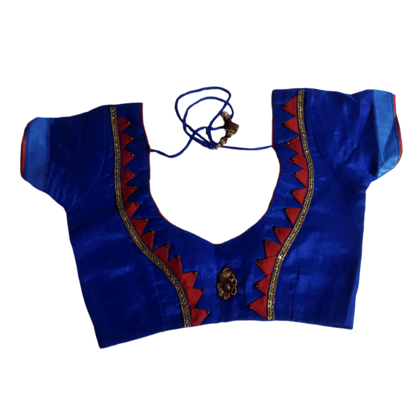 Blue Color Stitched Blouse Blue Color Stitched Blouse