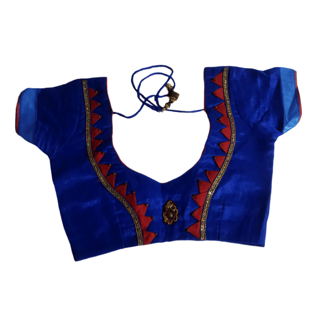 Blue Color Stitched Blouse