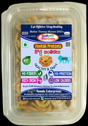 Goodhealth Millet Cookies - Foxtail Pretzels Goodhealth Millet Cookies - Foxtail Pretzels