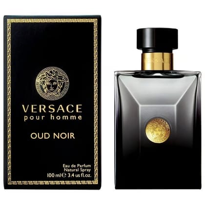 Versace Oud Noir Eau De Parfum for Men – 100ml | Luxury Long-Lasting Fragrance