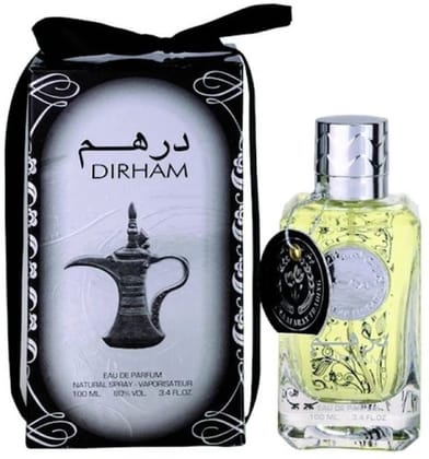 Dirham Silver by Ard Al Zaafaran Eau de Parfum for Men 100ml – Citrusy Fresh Woody Scent